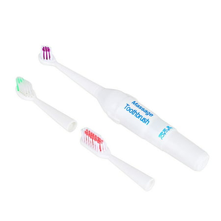 Electric Toothbrush Adult Massage Toothbrushes Massager Waterproof Portable Travel Whitening Tooth Brush with 2 Brush