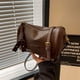 thumbnail image 2 of Bolso de moda retro para mujer, nuevo 2025, bolso de almohada versátil de color sólido para desplazamientos diarios, bolso de hombro informal de alta gama de nicho, 2 of 5