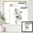 thumbnail image 4 of Designart 'Abstract Golden Mountain With Bird and Moon' Modern Framed Canvas Wall Art Print, 4 of 5