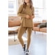 thumbnail image 4 of Conjunto de 2 Piezas para Mujer PRETTYGARDEN Khaki XXL, 4 of 8