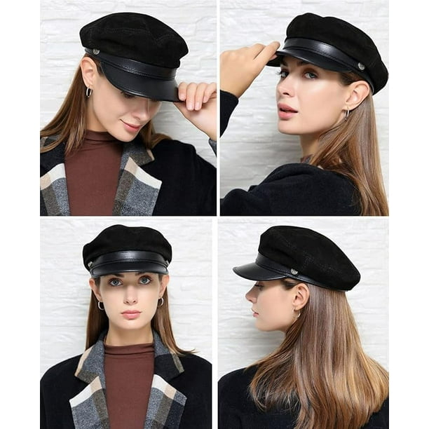 Mens Formal Chauffeur Hat Professional Quality Drivers Cap. Black Or Grey
