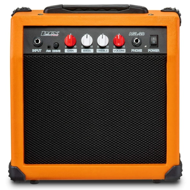Amplificador para guitarra eléctrica LyxPro de 20 W con altavoz - Sunburst