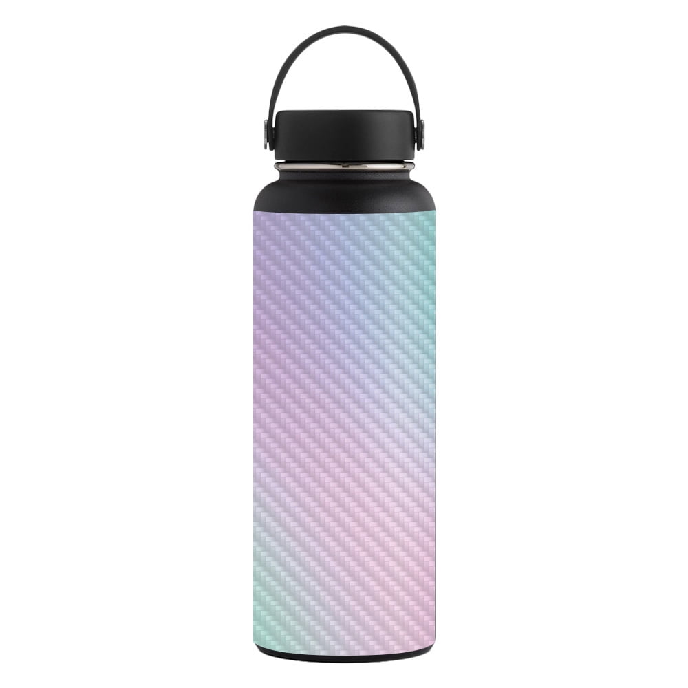 Carbon Fiber Skin Compatible With Hydro Flask 40 oz. Wide Mouth Sticker Design Design Cotton