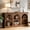 Warm Brown, variant on Fnova 63" Farmhouse Console Table, Wooden Entryway Table with 3-Tier Storage, Rectangular Sofa Table for Entrance, Hallway, Living Room, Behind Couch