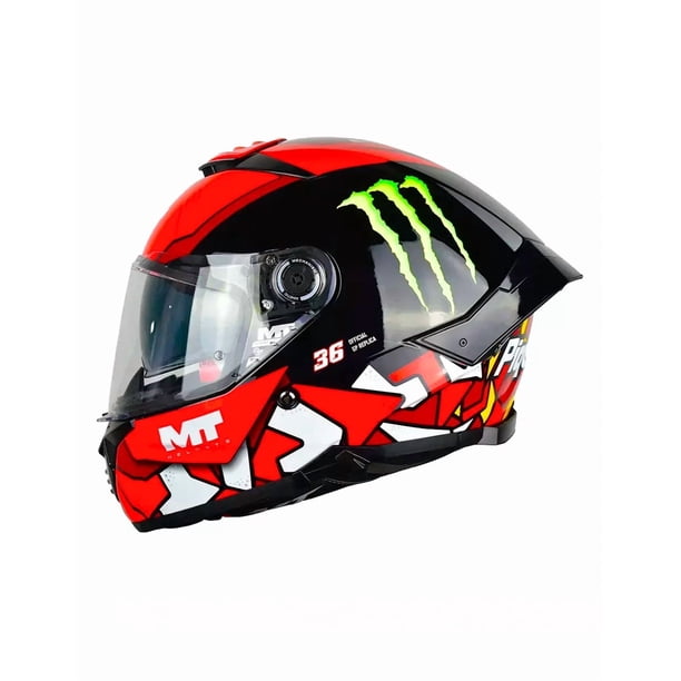 Casco De Moto Mt Helmets Thunder 4sv Piqueras B5 Rojo
