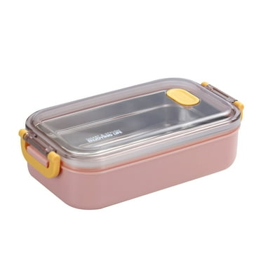 Lilixerw 304 Stainless Steel Bento Lunch Boxes,Reusable dinner Plate with Lid and Buckled,for Adults Portion Control
