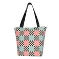 thumbnail image 1 of Disketp Colorful Checkered Bolsa de Hombro Casual para Mujer, Bolso Cruzado para Compras, Viajes y Uso Diario, 1 of 6