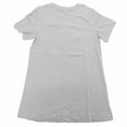 thumbnail image 2 of Sumai Crew-Neck Women's T-Shirt Short-Sleeved Fitted Summer Casual Tops Light Gray XL, 2 of 5
