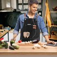 thumbnail image 2 of Kitchen Apron, Work Apron, Barbecue Apron, for Barbecue, Restaurant, Garden, Barbecue, Cafe, 2 of 4