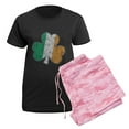 thumbnail image 5 of CafePress - Shamrock Flag Women's Dark Pajamas - Women's Short Sleeve Print T-Shirt and Pants Dark Cotton Pajama Set, 5 of 7