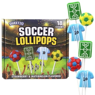 Sweetzo, Soccer Ball Lollipops, 24 ct, Birthday Party Candy Favors