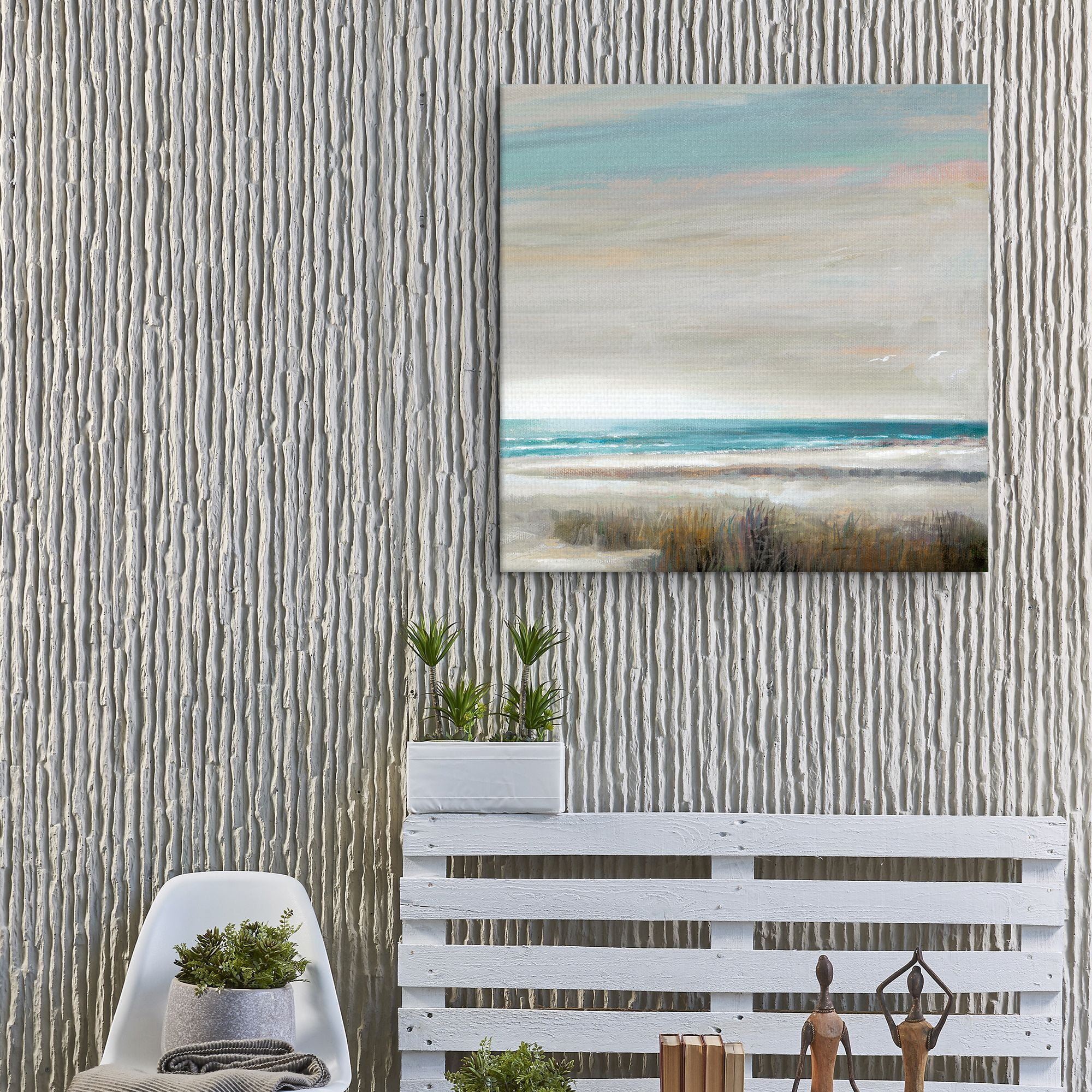 Masterpiece Art Gallery Ocean Oasis Beach Sunset by Ruana Mannign Canvas Art Print