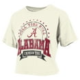 thumbnail image 2 of Women's Pressbox Natural Alabama Crimson Tide Vintage Wash Waist-Length Slub-T-Shirt, 2 of 3