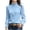 Light Blue, variant on Dpjklzsn Women's Viscose Ruffle Collar Blouse, Long Sleeve Button Front Office Shirt with Ruffle Cuffs