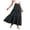 Z214-Dark Gray, variant on Work Skirts for Women Business Casual Relaxed Fit Polka Dot Soft & Breathable Flowy Maxi Skirts Tiered Floral Long Skirts with Pockets for Beach Vacation