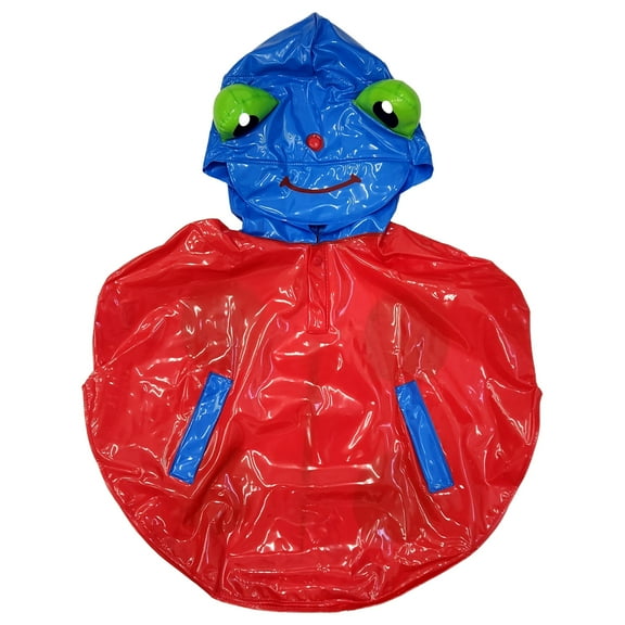 Toddler Girls Red Ladybug Rain Coat Hooded Rain Poncho Girls One Size Fits Most