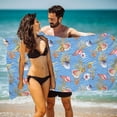 thumbnail image 1 of pstuiky Toalla de playa de fibra fina ligera para baño arena playa viajes piscina multifuncional 71 x 152 cm, 1 of 3