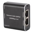 thumbnail image 1 of Gigabit Séparateur Ethernet, 1 à 2 Dissipation Rapide de la Chaleur RJ45 Séparateur Internet 328 Pieds Distance 1000Mbps avec Câble d'Alimentation USB pour PC pour Routeur, 1 of 8