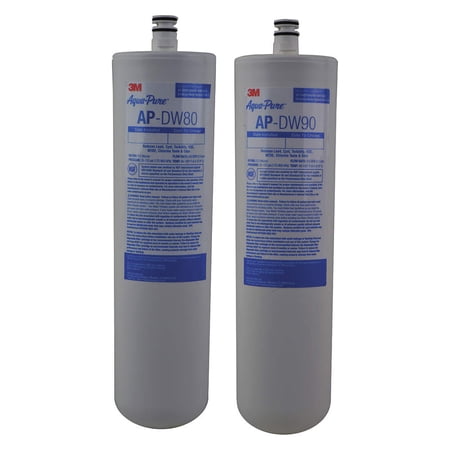 AQUACREST DW80/90 Under Sink Water Filter Replacement 2-Pack – Compatible With Aqua-Pure, Kohler Models