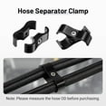 thumbnail image 2 of AN Hose Separator Clamp,Fuel Line Mounting Clamp Aluminum Black, 2 of 4