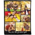 thumbnail image 3 of Custom Blanket with Photos Text Customized Blanket Personalized Flannel Throw Blankets for Adult Kid Birthday Christmas Halloween Fathers Mothers Valentines Day Gift 40x30inch, 3 of 6