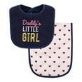 thumbnail image 3 of Hudson Baby Infant Girls Cotton Terry Bib and Burp Cloth Set, Daddys Little Girl, One Size, 5-Piece, 3 of 5