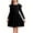 Black, variant on Girls Halloween Dress Ruffle Long Sleeve Knit Cute Casual with 2 Pockets Dresses,Orange,11-12Years
