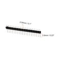 thumbnail image 2 of Unique Bargains Pack de 50 Broches Droites Tête Tremper une Seule Rangée 20 Broches 2,54mm Pitch Plaqué Or, 2 of 5