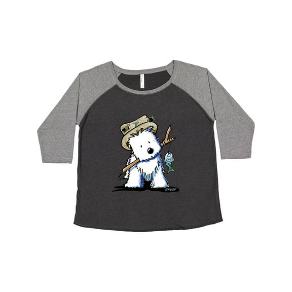 Inktastic Westie Fishing Buddy Women's Plus Size T-Shirt