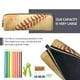 thumbnail image 5 of Easygdp Vintage Baseball para Estuche de Lápices de Cuero, Estuche de Papelería de Cuero, Estuche de Gran Capacidad con Cremallera, 5 of 7
