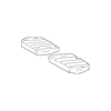 Genuine OE Mercedes-Benz Seat Cover - 210-920-12-46-9B50