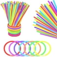 thumbnail image 1 of 100 barras fluorescentes, 5 colores diferentes, pulseras luminosas de neón para carnaval, fiesta, cumpleaños, 1 of 5