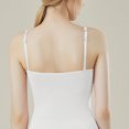 thumbnail image 6 of Fanxing Shelf Bra Tank Tops for Women Adjustable Spaghetti Strap Yoga Shirts Basic Padded Tank Tops Undershirts Built in Bra White,XL, 6 of 8