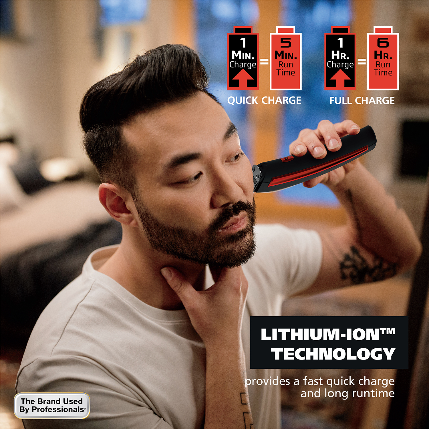 Wahl Edge Pro Lithium-Ion Rechargeable Beard Trimmer, 17pc photo 6