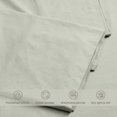 thumbnail image 3 of Bioweaves 100% Organic Washed Cotton Percale Weave Pillow Cases Standard Size GOTS Certified Queen Pillow Covers, Envelope Closure – Set of 2, Sage, 3 of 7