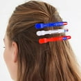 thumbnail image 6 of 4Th of July decorations, Red White and Blue decorations, 3.5 in Plastic, Alligator Clips for Crafts, 4Th of July decor, Hair Holding, Patriotic Craft Projects, 6 Pc, 6 of 7