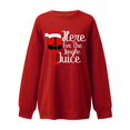 thumbnail image 2 of Gibobby Sudaderas navideñas Tops para mujer, de tamaño, sudadera de manga larga, suéter con capucha, blusa de otoño para chicas adolescentes(Rojo,XG), 2 of 4