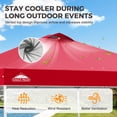 thumbnail image 4 of EAGLE PEAK 10 x 10 ft Straight Leg Pop-up Canopy w/ Easy Peak One Person Setup (100 sqft of Shade), 4 of 10