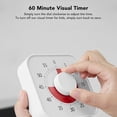 thumbnail image 3 of Visual Countdown Timer, Safe Silent Visual Timer 60mins Clockwise Lightweight ABS  For Learning For Children, 3 of 8