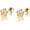 Flower, variant on Gold Stud Earrings 925 Sterling Silver 18K Gold Plated Cubic Zirconia Screw Back Cute Hypoallergenic for Women Jewelry Gift Mother's Day