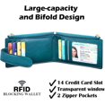 thumbnail image 5 of Wallet with AirTag Holder, Sleek Genuine Leather Bifold Wallet Card Case for Holding Cash, Coins, Credit Cards, Built-in Case for AirTag Accessories for Women, 5 of 10