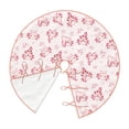 thumbnail image 3 of Halloween Christmas Tree Skirt - Cute kawaii pink axolotl funny 30 Inches Christmas Tree Skirt for Halloween Holiday Indoor Home Christmas Tree Decorations with Three Ribbons, 3 of 7