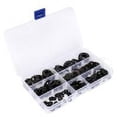 thumbnail image 1 of Kit de 280 Anneaux en Acier Prune Anneaux de Retenue en Acier Prune Rondelles Résistantes à la Corrosion Joints Prune Clips de Roulement à Bord Plat Noir Pinces de Roulement à Bord Plat, 1 of 1