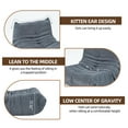 thumbnail image 4 of PORKISS Bean Bag Chair for Teens Adults, Big Comfy Chair Sofa for Bedroom Living Room Fireside, Single Sofa Lounger Memory Foam Chair, Plain Grey, 4 of 12