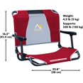 thumbnail image 2 of GCI Outdoor Big Comfort Stadium Chair With Armrests, 2 of 5