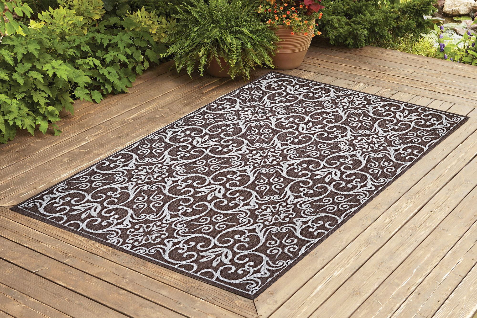 Benissimo Contemporary Indoor / Outdoor Area Rug RAMS HORN Collection I