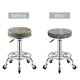 thumbnail image 5 of Balery Weave Geometric Fundas de asiento para taburete de bar redondo de tela de terciopelo ajustables que protegen de arañazos y manchas para sillas de 14 a 17 pulgadas.-14 inch, 5 of 7