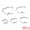 Silver-2 5Pcs, variant on Unique Bargains 8Pcs Stainless Steel Shaped Metal Cookie Cutters Silver