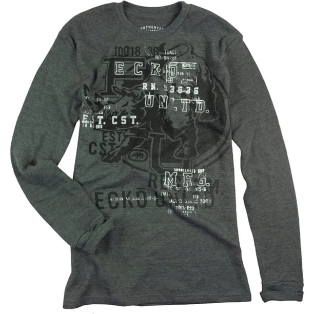Ecko Unltd. Suéter térmico Eascoasrn para hombre, gris, mediano