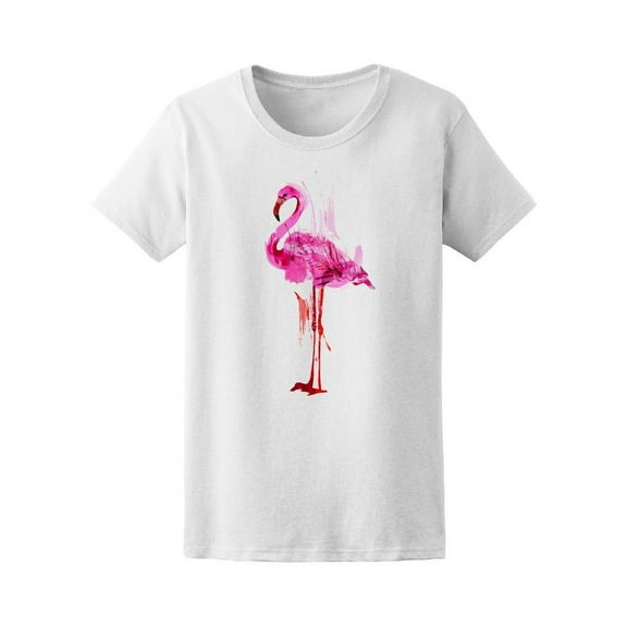 Beautiful, Tropical Flamingo T-Shirt Women -Image by Shutterstock, Female XX-Large